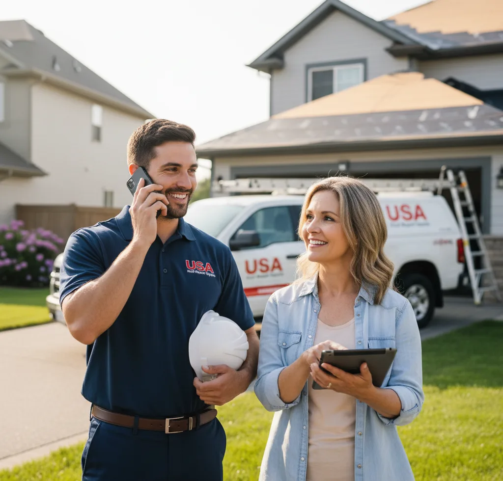 USA Roof Repair Experts customer support in Antigo